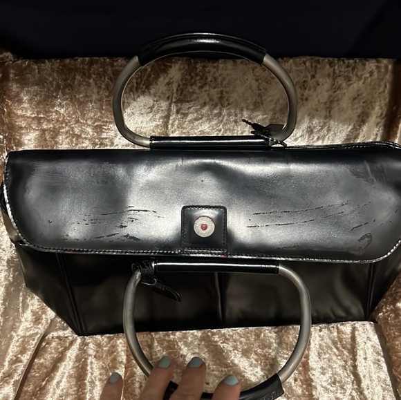 Authentic Gucci Black Patent Leather Tote - Picture 7 of 11